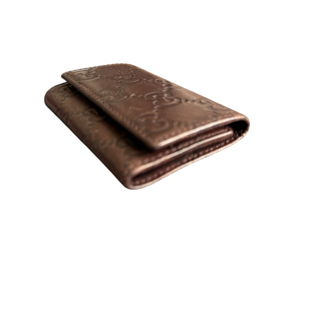 Authentic Gucci Guccissima Brown Leather 6 Key Holder Wallet Made in Italy - Picture 11 of 11
